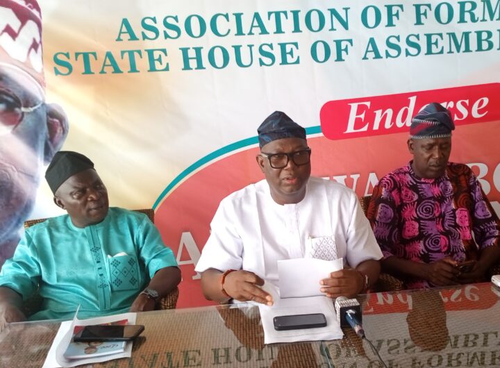 Association of Former Ondo State Lawmakers endorses President Bola Ahmed Tinubu for 2nd Term.